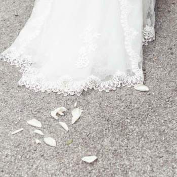 Brautkleid weiß spitze
